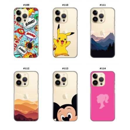 Silikonska Maskica za iPhone 15 Pro Max - Šareni motivi 214717