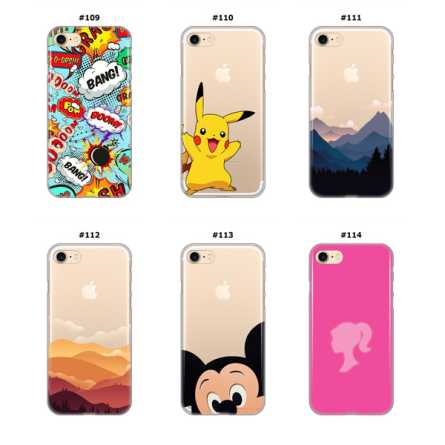 Silikonska Maskica za iPhone 7 / 8 / SE 2020 - Šareni motivi 211645