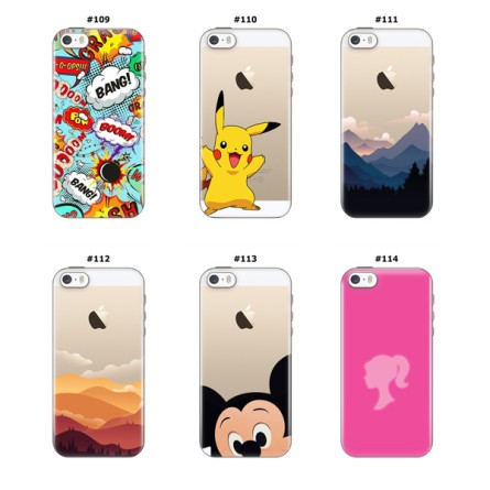 Silikonska Maskica za iPhone 5 / 5s / SE (2016) - Šareni motivi 212180