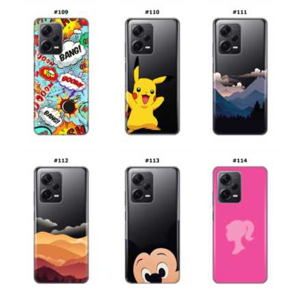 Silikonska Maskica za Xiaomi Redmi Note 12 Pro Plus  - Šareni motivi 216033