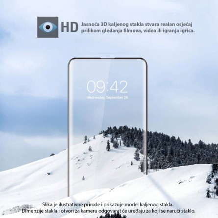 Zaštitno Staklo za ekran za Samsung Galaxy Note 20 - (Prozirno sa crnim rubovima) 126523