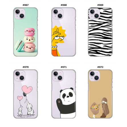 Silikonska Maskica za iPhone 14 - Šareni motivi 208011