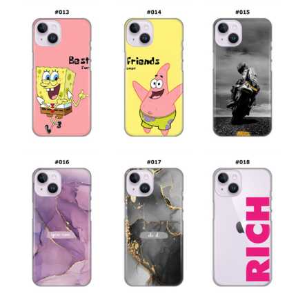 Silikonska Maskica za iPhone 14 - Šareni motivi 208014