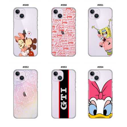 Silikonska Maskica za iPhone 14 - Šareni motivi 208008