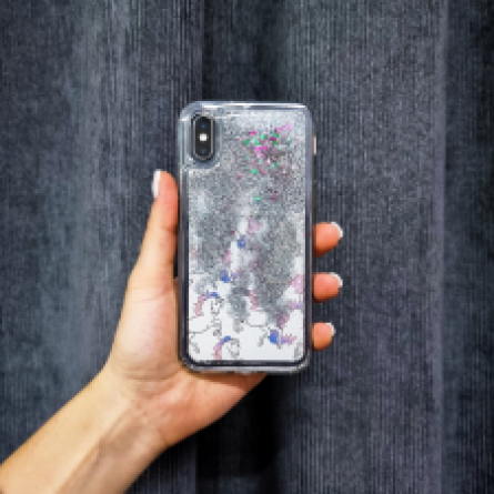 Liquid Sparkle Unicorn silikonska maskica za iPhone X / XS - Više boja 160899