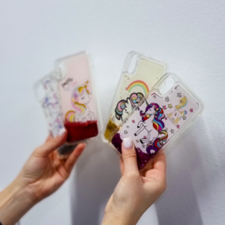 Liquid Sparkle Unicorn silikonska maskica za iPhone X / XS - Više boja 160900