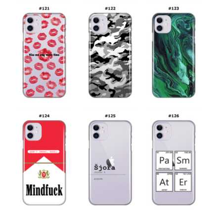 Silikonska Maskica za iPhone 11 - Šareni motivi 210247