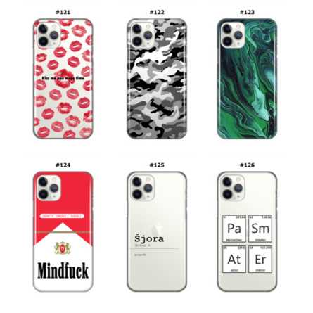 Silikonska Maskica za iPhone 11 Pro Max - Šareni motivi 210601