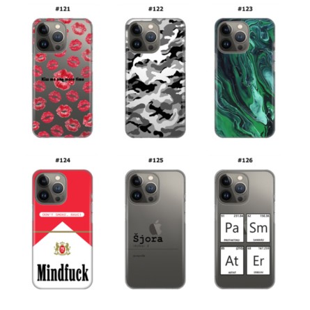 Silikonska Maskica za iPhone 13 Pro  - Šareni motivi 208818