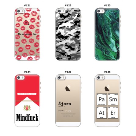 Silikonska Maskica za iPhone 5 / 5s / SE (2016) - Šareni motivi 212184