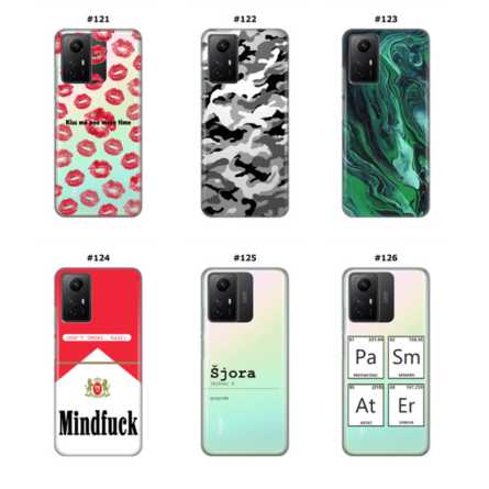 Silikonska Maskica za Redmi Note 12s  - Šareni motivi 218221
