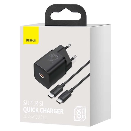 Baseus punjač Super Si PD 25W 1xUSB-C + Type-C na Type-C kabel - više boja 202438