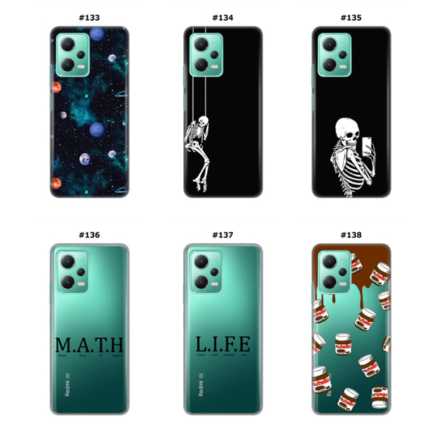 Silikonska Maskica za Xiaomi Redmi Note 12 (5G)  - Šareni motivi 215379