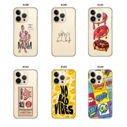 Silikonska Maskica za iPhone 15 Pro Max - Šareni motivi 214718