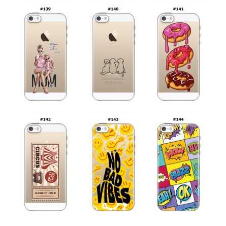 Silikonska Maskica za iPhone 5 / 5s / SE (2016) - Šareni motivi 212187