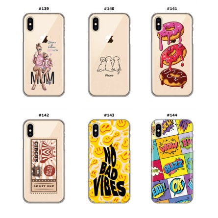 Silikonska Maskica za iPhone X/XS - Šareni motivi 211227