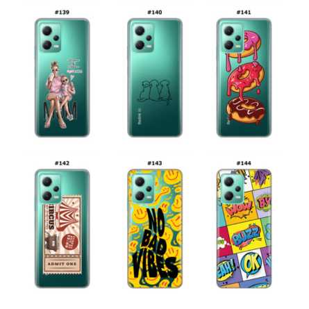 Silikonska Maskica za Xiaomi Redmi Note 12 (5G)  - Šareni motivi 215381