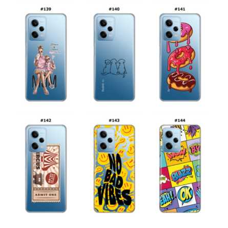 Silikonska Maskica za Xiaomi Redmi Note 12 Pro (5G) - Šareni motivi 215707