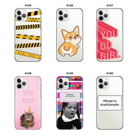 Silikonska Maskica za iPhone 11 Pro Max - Šareni motivi 210600