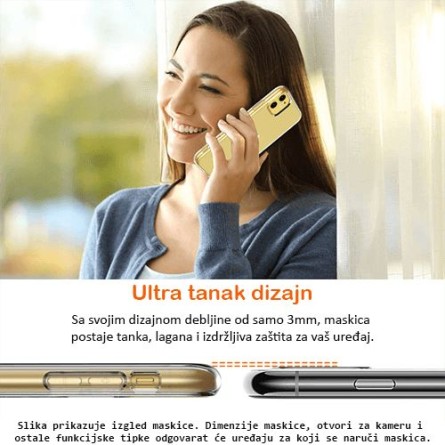 Ultra tanka Prozirna Silikonska maskica za Redmi 6A 127355