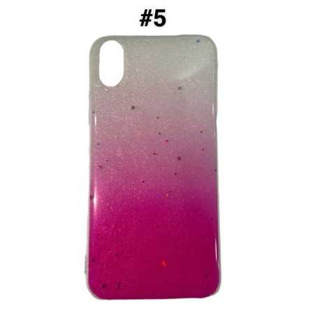 iPhone 7 / 8 / SE 2020 - Silikonska šljokičasta poluprozirna maskica 224617