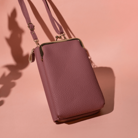 Univerzalna 2u1 futrola za mobitel - Novčanik - Roza 252722