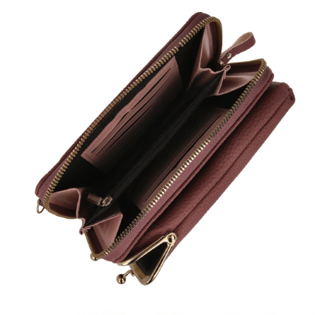 Univerzalna 2u1 futrola za mobitel - Novčanik - Roza 252724