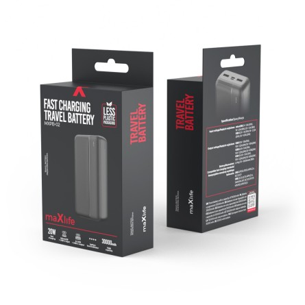 Powerbank Maxlife MXPB-02 PD QC 20W 30000 mAh 202507