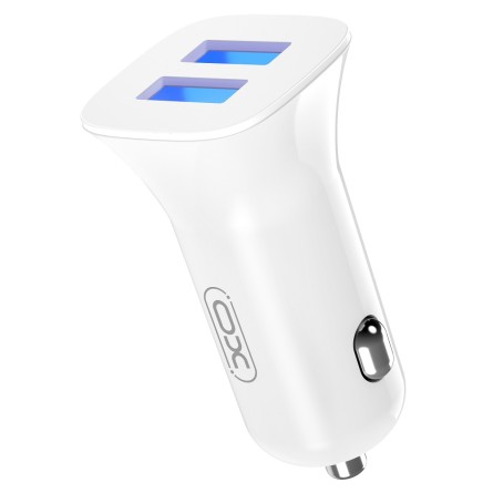 XO Autopunjač - 2x USB na Lightning kabel - 2.4A - 12W - više boja 202596