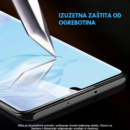 Zaštitno Staklo za ekran za Samsung Galaxy A22 (4G) (3D) - (Prozirno sa crnim rubovima) 140664