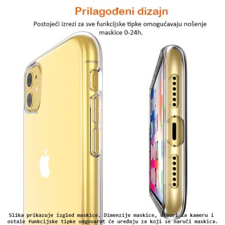 Ultra tanka Prozirna Silikonska maskica za Redmi 6A 127356