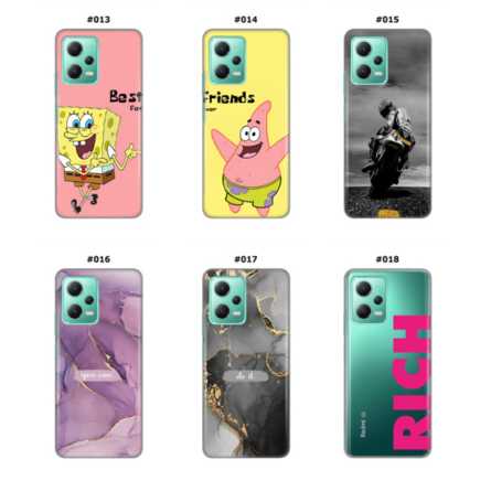 Silikonska Maskica za Xiaomi Redmi Note 12 (5G)  - Šareni motivi 215363