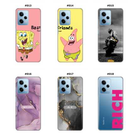 Silikonska Maskica za Xiaomi Redmi Note 12 Pro (5G) - Šareni motivi 215687