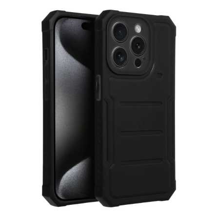 Heavy Duty Silikonska Maskica za iPhone 15 Pro Max - Crna 221358