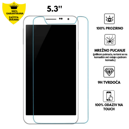 Univerzalno Zaštitno Staklo za ekran (2D) - 5.3'' 139925