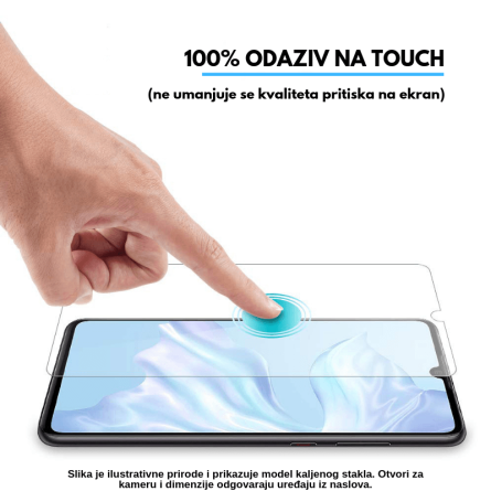 Zaštitno Staklo za ekran za Samsung Galaxy A22 (4G) (3D) - (Prozirno sa crnim rubovima) 140663