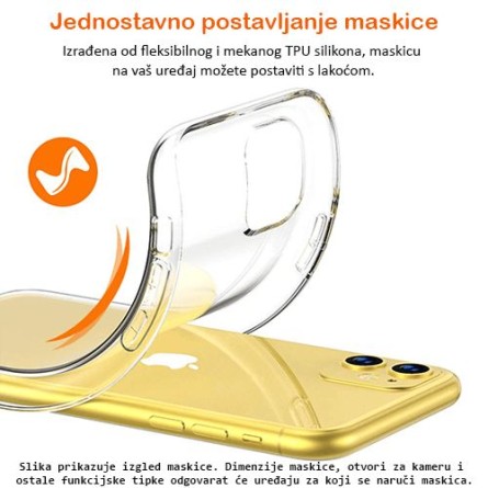 Ultra tanka Prozirna Silikonska maskica za Redmi 6A 127358