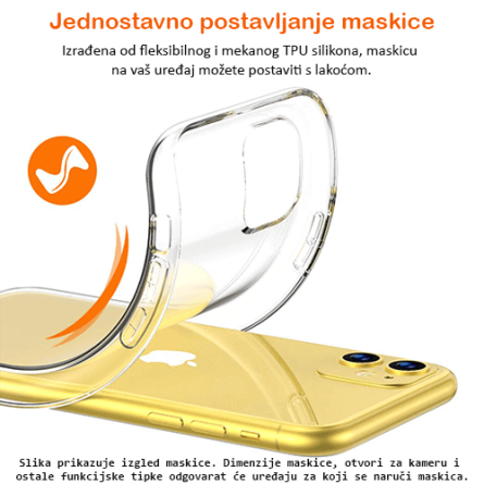 Ultra tanka Prozirna Silikonska maskica za Nova 3i / P Smart Plus 223325