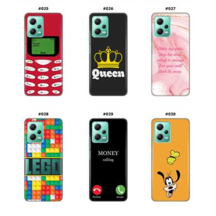 Silikonska Maskica za Xiaomi Redmi Note 12 (5G)  - Šareni motivi 215360