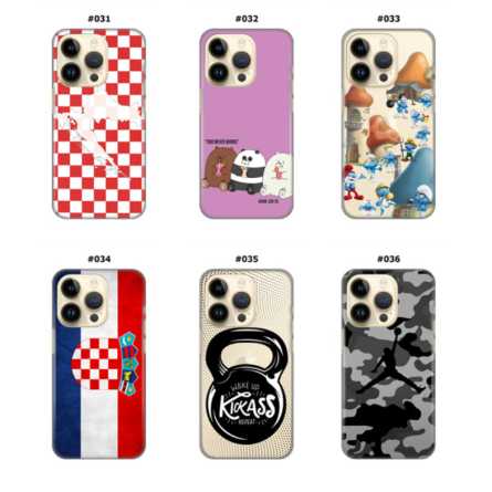 Silikonska Maskica za iPhone 14 Pro - Šareni motivi 208267