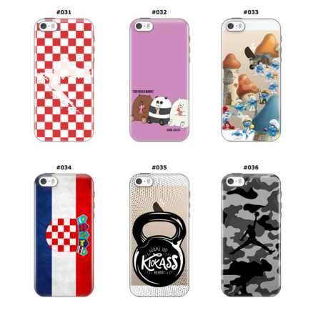 Silikonska Maskica za iPhone 5 / 5s / SE (2016) - Šareni motivi 212171