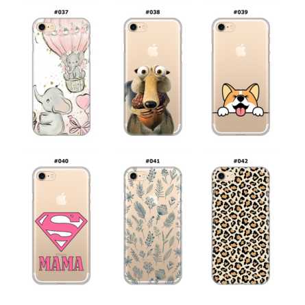 Silikonska Maskica za iPhone 7 / 8 / SE 2020 - Šareni motivi 211626
