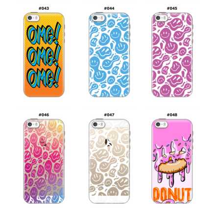 Silikonska Maskica za iPhone 5 / 5s / SE (2016) - Šareni motivi 212172