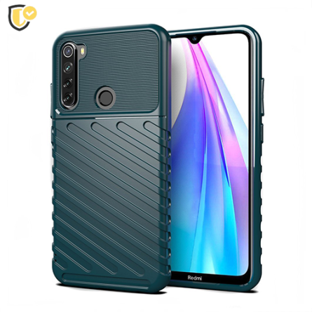 Thunder Rugged Silikonska Maskica za Redmi Note 8T - Zelena 108232