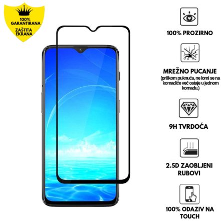 Zaštitno Staklo za ekran za Samsung Galaxy A12 / Galaxy M12 (3D) - (Prozirno sa crnim rubovima) 123861