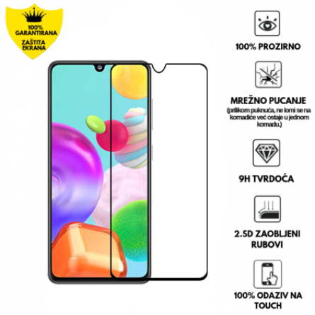 Zaštitno Staklo za ekran za Samsung Galaxy A31 (3D) - (Prozirno sa crnim rubovima) 105269