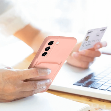 Silikonska Maskica za Samsung Galaxy A55 s pretincem za karticu - Više Boja 235199