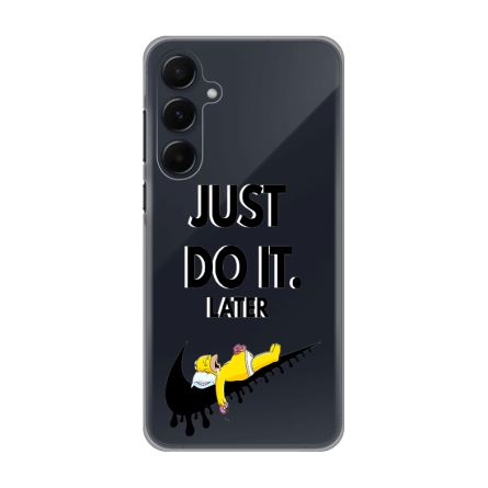 Silikonska Maskica za Samsung Galaxy A35 - Just Do It (Later) 243342