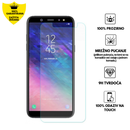 Zaštitno Staklo za ekran za Samsung Galaxy A6 Plus (2018) (2D) - Prozirno 139900