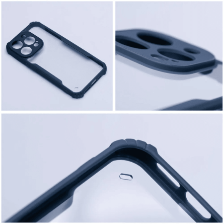 Defender prozirna maskica s plavim rubom za iPhone 15 Pro 251866